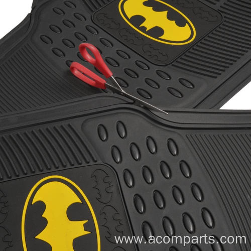 Batman Rubber Car Floor Mats 4 PC Front